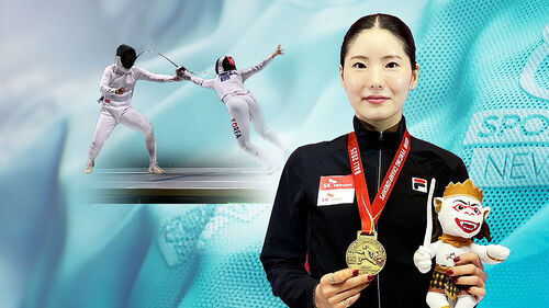 '여자 에페 세계 1위' 송세라, 아시아 펜싱선수권 우승