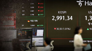 증시 '출렁'…개인 폭풍매수에 '3천피' 회복