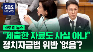 "제출한 자료도 사실 아냐"&hellip;정치자금법 위반 '없음'? [바로이뉴스]