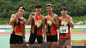 한국체대, 육상 남자 1,600m 계주 대학부 기록 경신