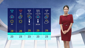 남부 33도 안팎 무더위…중부·전북 흐림