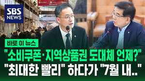[바로이뉴스] "소비쿠폰&middot;지역상품권 도대체 언제?" 따져묻자 "최대한 빨리" 하다가 결국 "7월 내&hellip;"