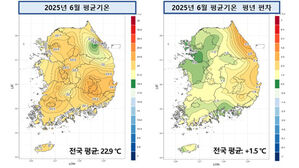 '폭염&middot;열대야' 6월 평균기온 역대 최고&hellip;강수량은 평년보다 많아