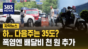 [자막뉴스] 숨 턱턱 막히는 33도&hellip;기온 따라 배달 수수료도 할증?