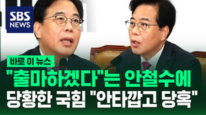 [바로이뉴스] "출마하겠다" 안철수에 당황한 국힘 "안타깝고 당혹"