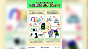 "휴대전화 뒤 카드 끼고 무선 충전하면 위험"&hellip;안전사용 캠페인