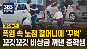 [자막뉴스] 폭염 속 땀 뻘뻘 흘리면서도 할머니 도운 중학생