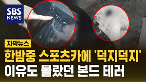 [자막뉴스] "누구냐 넌" 한밤중 스포츠카에 강력 본드를 '덕지덕지'