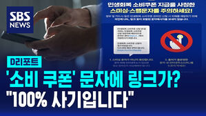[D리포트] "'민생쿠폰 링크'가 문자로 왔어요? 100% 사기!"
