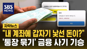 [자막뉴스] "내 계좌에 갑자기 낯선 돈이?"&hellip;'통장 묶기' 신종 사기 기승