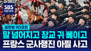 [글로벌D리포트] 프랑스 혁명기념일 대규모 행진서 말들이 '말썽'