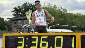 이재웅, 한 달 만에 육상 남자 1,500m 한국 신기록