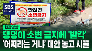 [현장영상] 댕댕이 소변금지에 '발칵'&hellip;'어쩌라는 거냐' 대안놓고 시끌