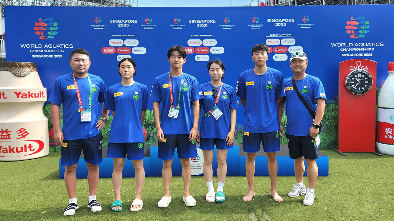 세계수영선수권 출전했던 오픈워터스위밍 대표팀 귀국