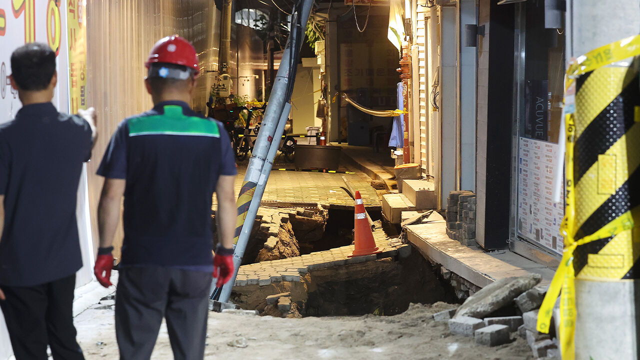 동대문구 공사장 인근 2ｍ 지반침하…주민 35명 임시 거처 대피