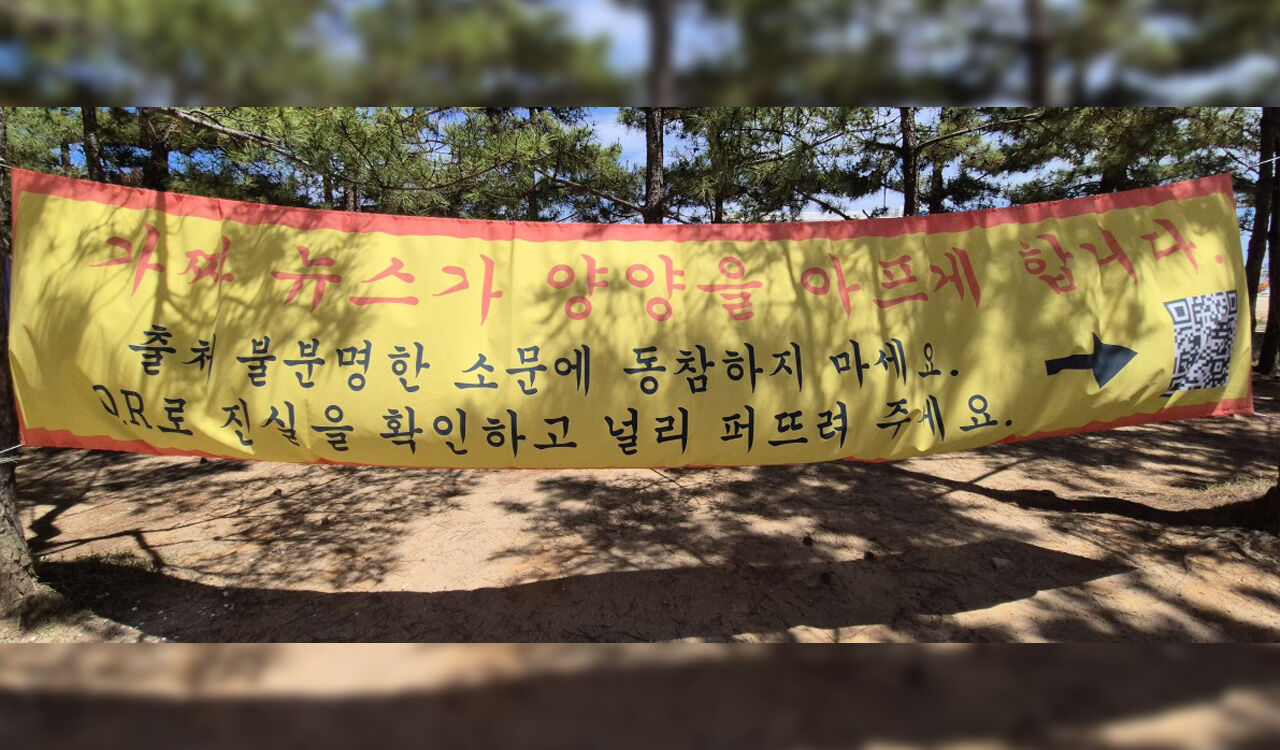 '양양, 문란한 동네 아닙니다'…인구해변 뒤덮은 현수막