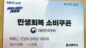 울산서도 금액 표시 소비쿠폰&hellip;건건이 스티커로 가려 지급