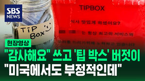 [영상] 팁 박스 놓고는 "항상 최고의 서비스"&hellip;국내 팁 문화 도입 왜 어려운가 보니