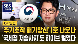 [자막뉴스] "주가조작하면 패가망신한다" 1호? '국세청 저승사자' 하이브도 턴다