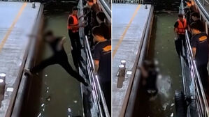 한국 관광객 '무모한 점프' 깜짝…쏟아진 비난