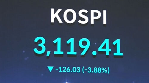 세제개편 실망에…코스피 3.88% 폭락해 3,110대