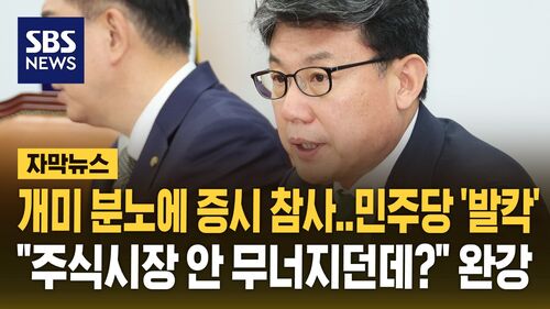[자막뉴스] 개미 분노에 증시 참사까지…민주당 난리 났는데 "주식시장 안 무너져" 반박한 진성준