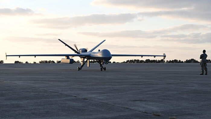 지난 2024년 10월 한미연합훈련 중 군산 기지에 배치된 MQ-9A 리퍼 무인기