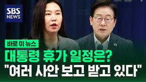 [바로이뉴스] 대통령 휴가 일정은?…"여러 사안 보고받고 있다"