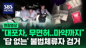 [현장영상] 대포차에 무면허에 마약까지?&hellip;'범죄 선물세트' 불법 체류자 검거