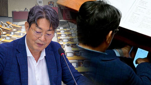 본회의장에서 차명 주식 앱을…법사위원장 의혹 터지자