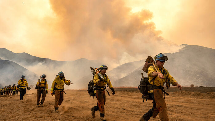 캘리포니아 산불 현장
