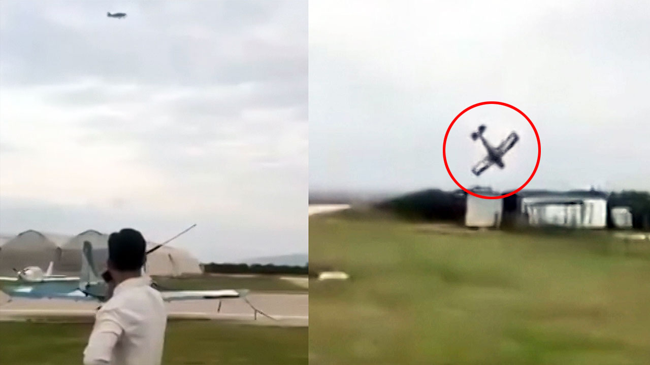 '깜짝 청혼</font>' 경비행기 추락…타고 있던 약혼녀 부상