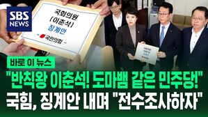 [바로이뉴스] "반칙왕 이춘석! 도마뱀 같은 민주당!"&hellip;국힘, 징계안 내며 "전수조사하자"