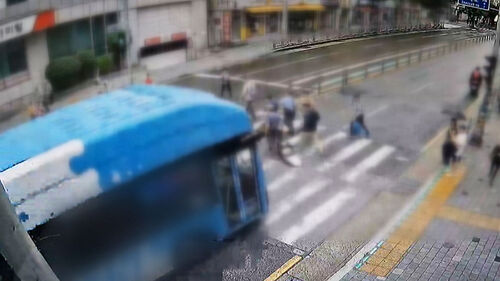 시내버스 횡단보도 돌진…2명 사망·2명 부상