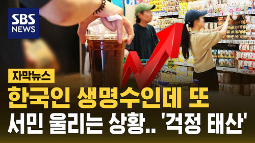 [자막뉴스] 한국인 생명수가 또…서민 울리는 먹거리 물가 껑충