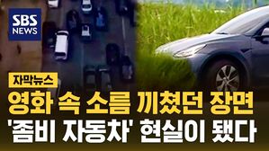 [자막뉴스] 테슬라, 갑자기 수풀로 향하더니&hellip;영화 속 장면 현실이 됐다