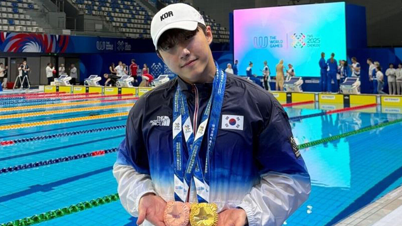 핀수영 신명준, 월드게임 남자 50m 무호흡 잠영 금메달