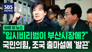 [바로이뉴스] 조국 부산시장 출마설?&hellip;국민의힘 "분노 게이지 폭발"