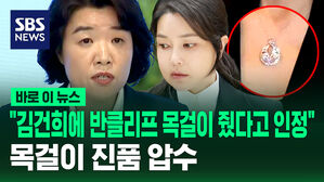 [바로이뉴스] "김건희에 반클리프 목걸이 줬다" 인정&hellip;목걸이 진품 압수