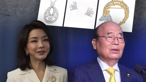 서희건설 "김건희에 반클리프 외에 브로치·귀걸이도 줬다"
