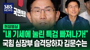 [현장영상] "내 기세에 눌린 특검이 빠져나갔다!" 국민의힘 압수수색 당하자 무기한 농성 돌입한 김문수