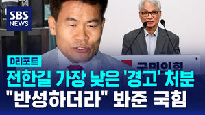 [D리포트] 전한길, 솜방망이 '경고' 처분&hellip;"반성하더라" 봐준 국힘