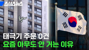 태극기 주문 0건 요즘 아무도 안 거는 이유
