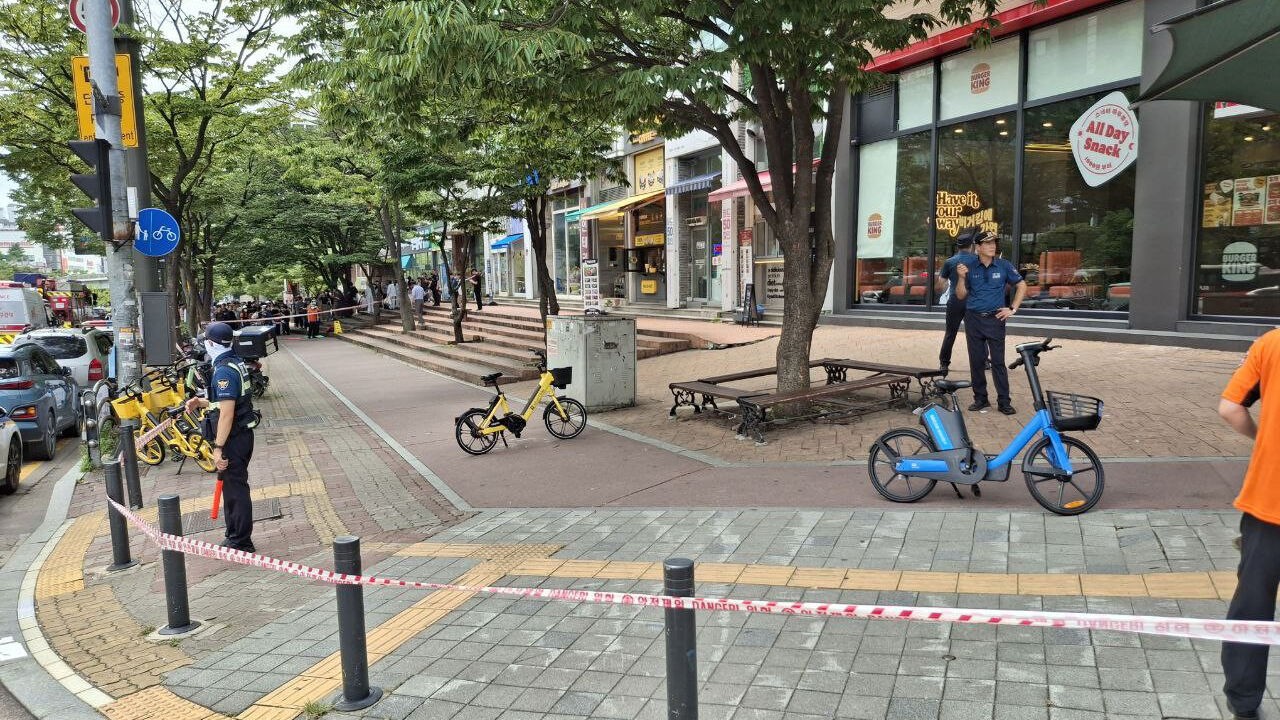 "수원 패스트푸드점 건물 폭발물 설치" 신고…긴급대피