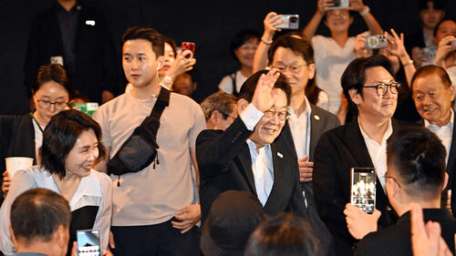 이재명 대통령 부부, 시민들과 영화 '독립군' 관람