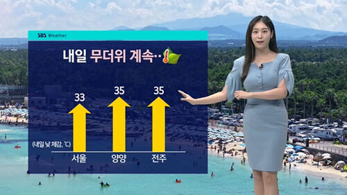 [날씨] 월요일도 서울 체감온도 33도…수도권·강원 비