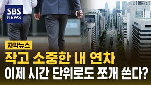 [자막뉴스] 6개월만 일해도 연차 준다? '연차 저축제' 검토