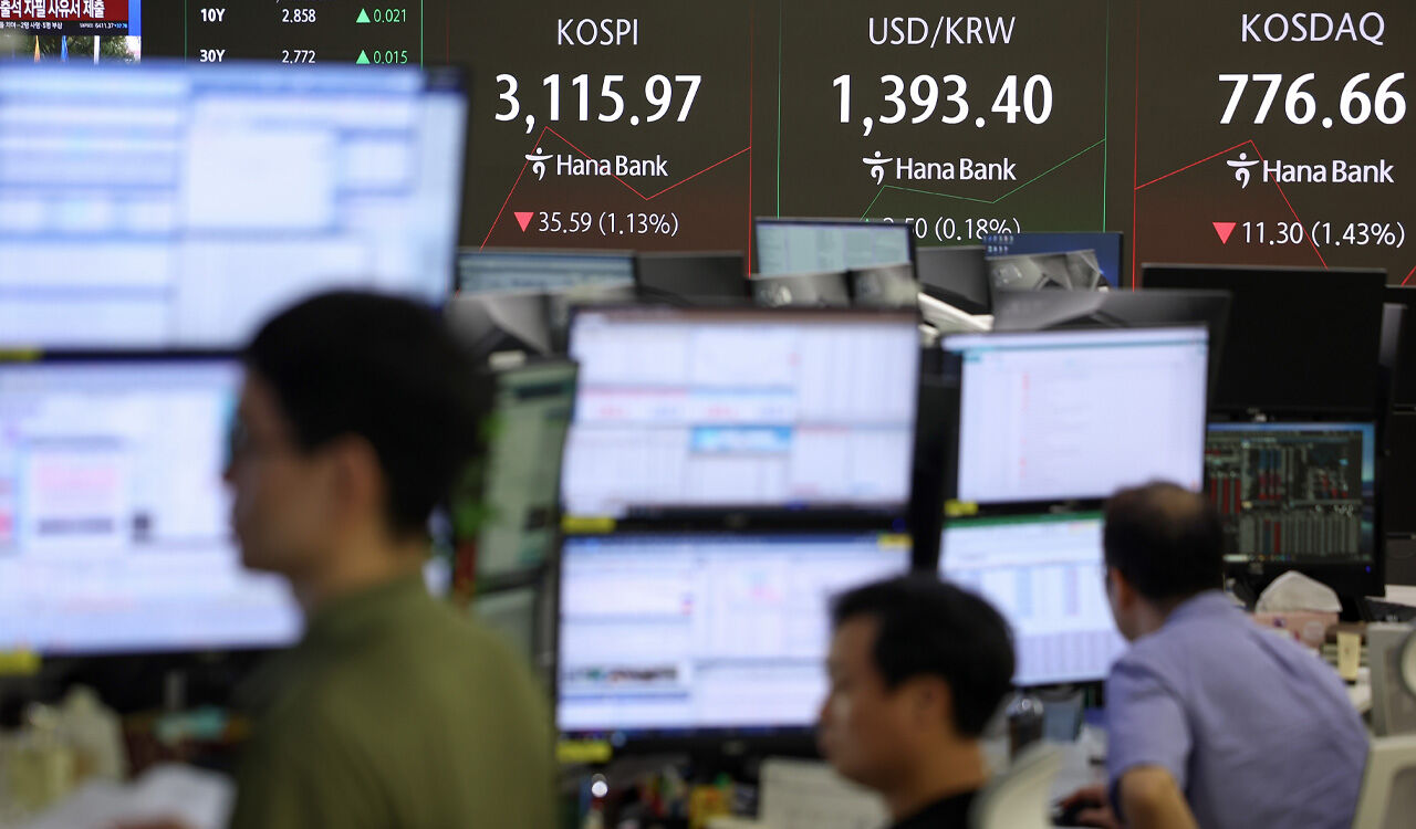 코스피, 하락 출발해 3,120선 아래로…코스닥도 약세