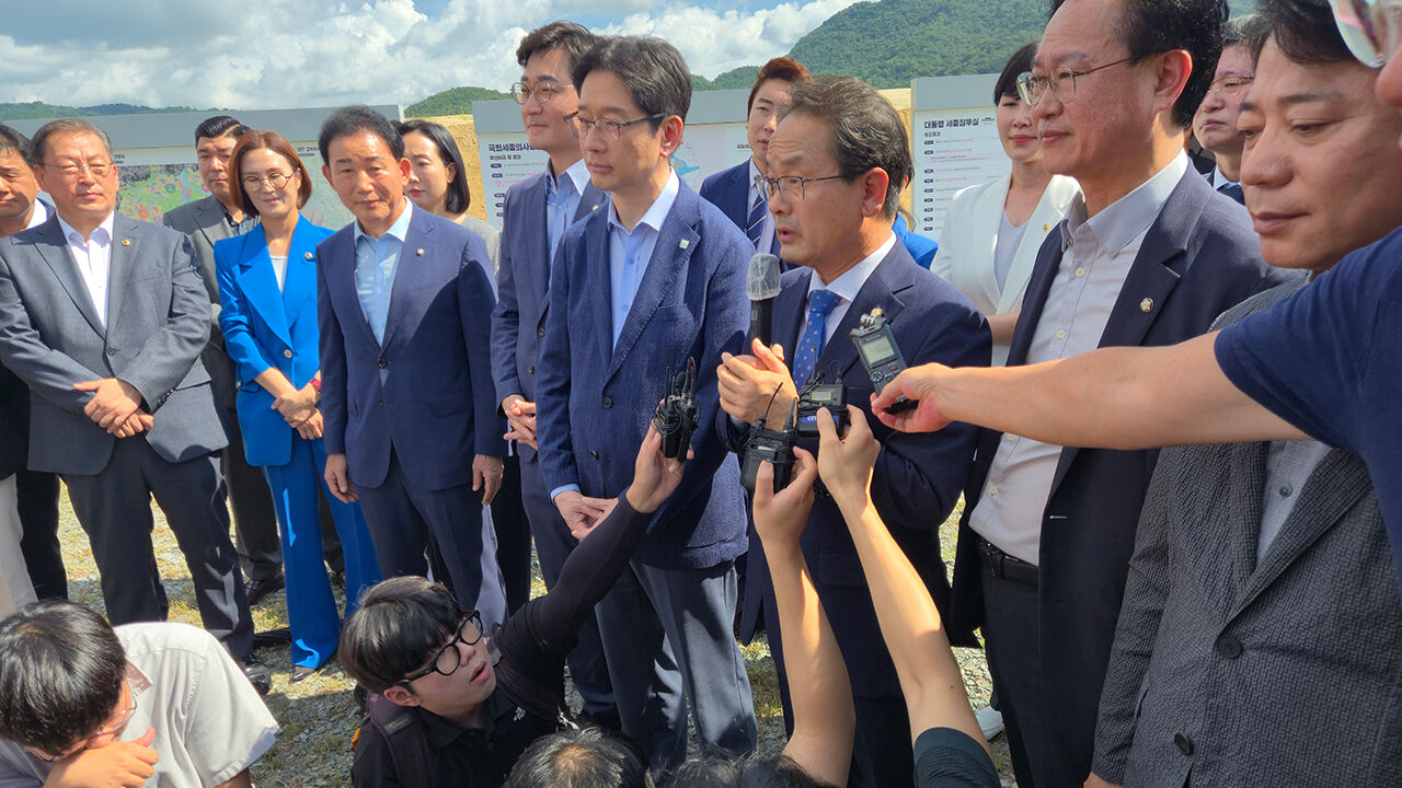 충청 민주당 의원들 세종의사당 부지 방문 "연내 설계공모 착수"