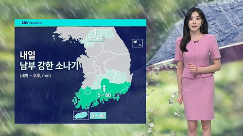 [날씨] 내일도 폭염…남부 곳곳 강한 소나기
